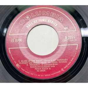 Tony Bennett EP Big Band 45 Blues in the Night Tenderly Cold Heart Columbia 2055